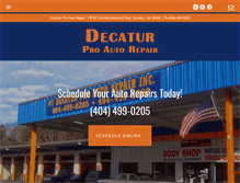 Tablet Screenshot of carrepairdecaturga.com